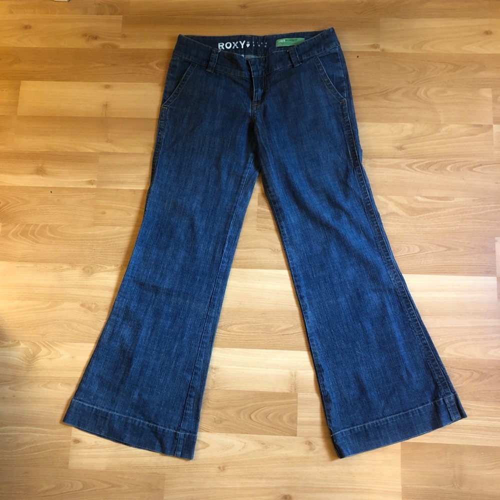 Roxy Sano Wide Leg Blue Jeans - size 7